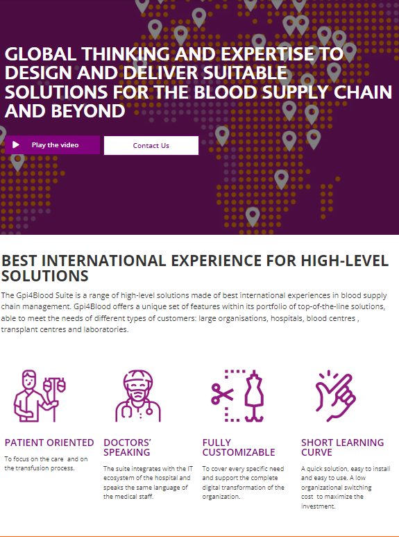 gpi4blood new website and LinkedIn page